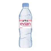 Mineralwasser Evian, ohne Kohlensäure, PET – 6 x 0.5 Liter