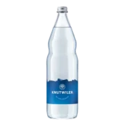 Mineralwasser Knutwiler, viel Kohlensäure, Glas – 12 x 1 Liter