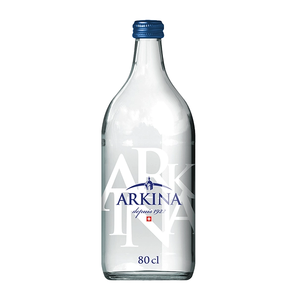 Arkina blau ohne CO2 MW Edition - Die reine Erfrischung in praktischen 0,80-Liter-Flaschen, perfekt für unterwegs."