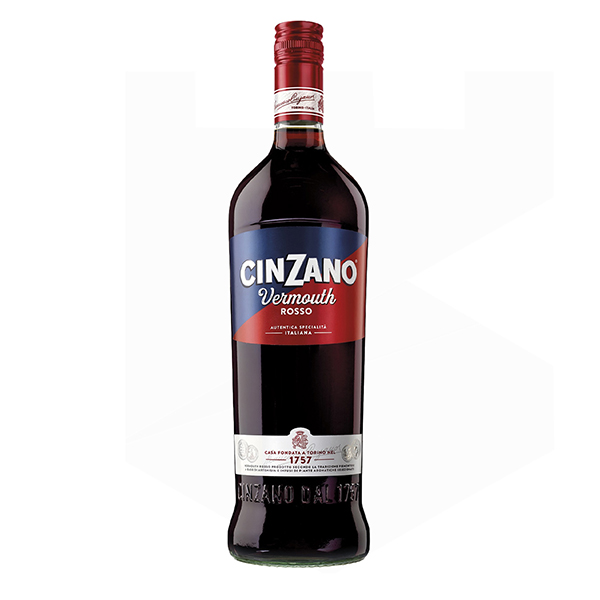Cinzano Rosso: Eine Flasche des beliebten italienischen Wermuts mit kräftigen Aromen und verführerischer Eleganz.