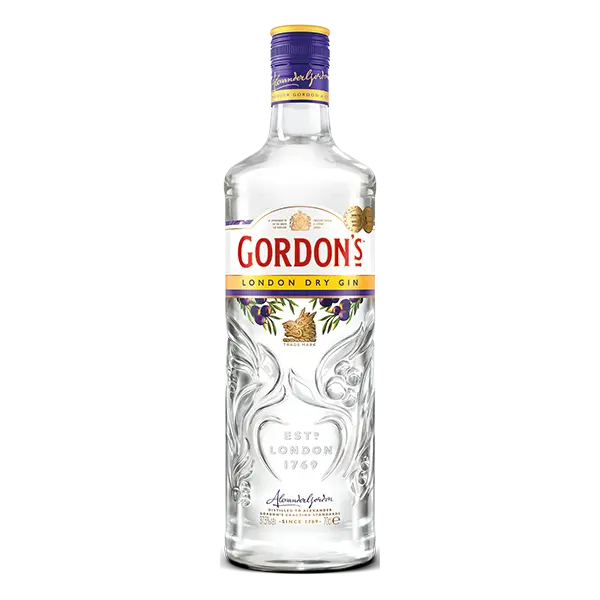 Gordon's Gin: Eine Flasche des klassischen Gins mit einer ausgewogenen Mischung von Botanicals