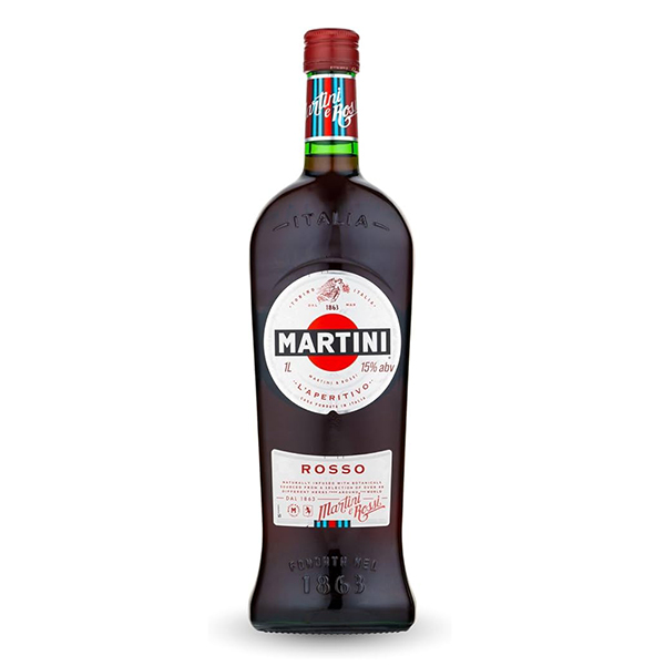 Martini Rosso: Eine Flasche des legendären italienischen Wermuts mit vollmundigen Aromen und sinnlicher Eleganz.