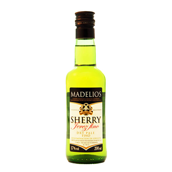 Sherry Madelios Dry Pale: Eine Flasche des trockenen Pale Sherrys mit delikatem Geschmack und spanischer Eleganz