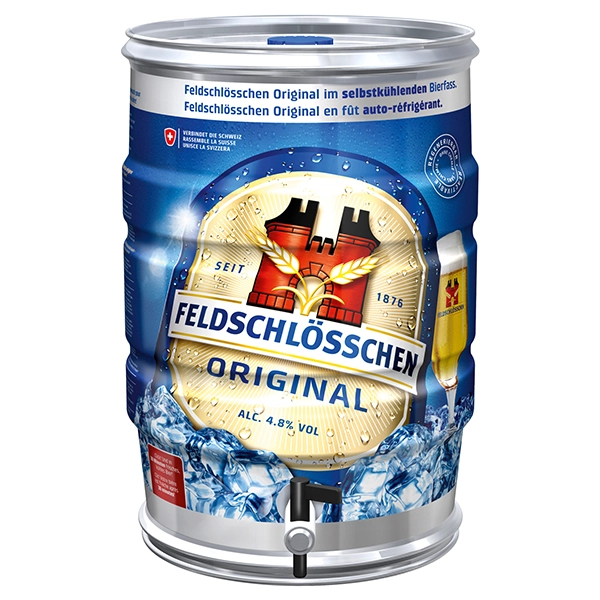 "Container Feldschlösschen Original Bier"