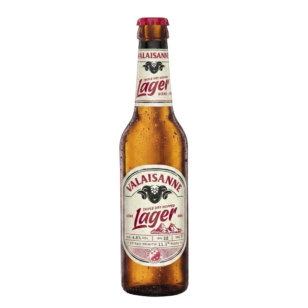 Bier Valaisanne Lager MW Harasse à 24 Fl. x 0.33 Liter
