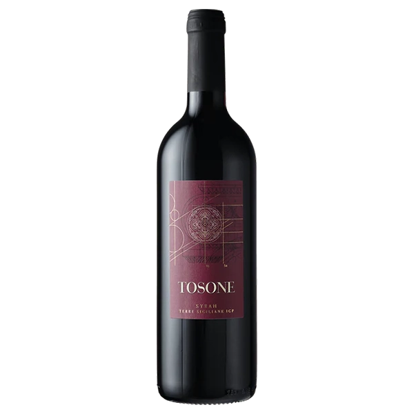 "Flasche Vino Syrah Terre Siciliane IGP Tosone Wein"