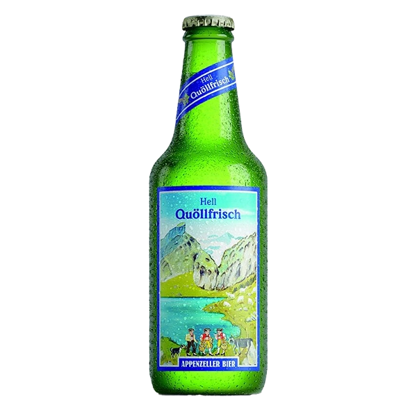Appenzeller Quöllfrisch hell Bierflasche
