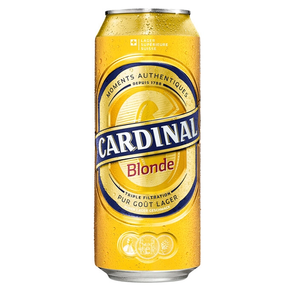 "Dose Cardinal Blonde Bier"