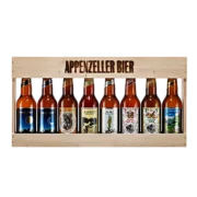 1/2 Meter Bier in Holzkiste