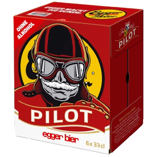 Bier Egger Pilot Alkoholfrei 6 x 0,33 Liter – Bild 2