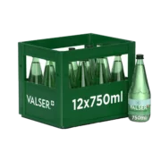 Mineralwasser Valser Prickelnd mit CO2 12 x 0,75 Liter