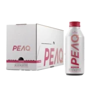 Energiegetränk PEAQ Swiss Mountain Water Peach Nectarinen 12 x 0,473 Liter