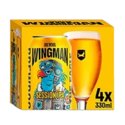Bier Wingman Fruchtig-herbes Session IPA aus Schottland 4 x 0,33 Liter