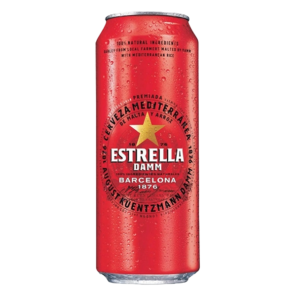 Bier Estrella Damm 4.6% Dose 6 x 0,50 Liter