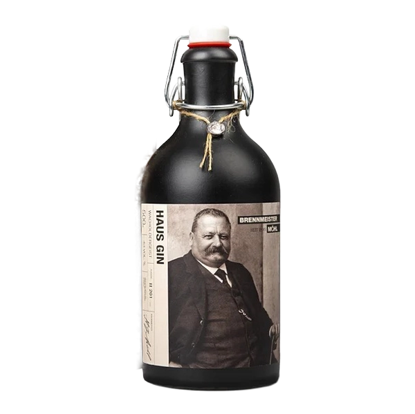 Gin vom Brennmeister Möhl, Bügelflasche 43% 0,50 Liter